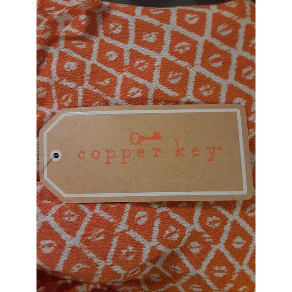 Copper Key NWT Orange Flirty Tie Straps Tank Top Size Large - Picture 7 of 9